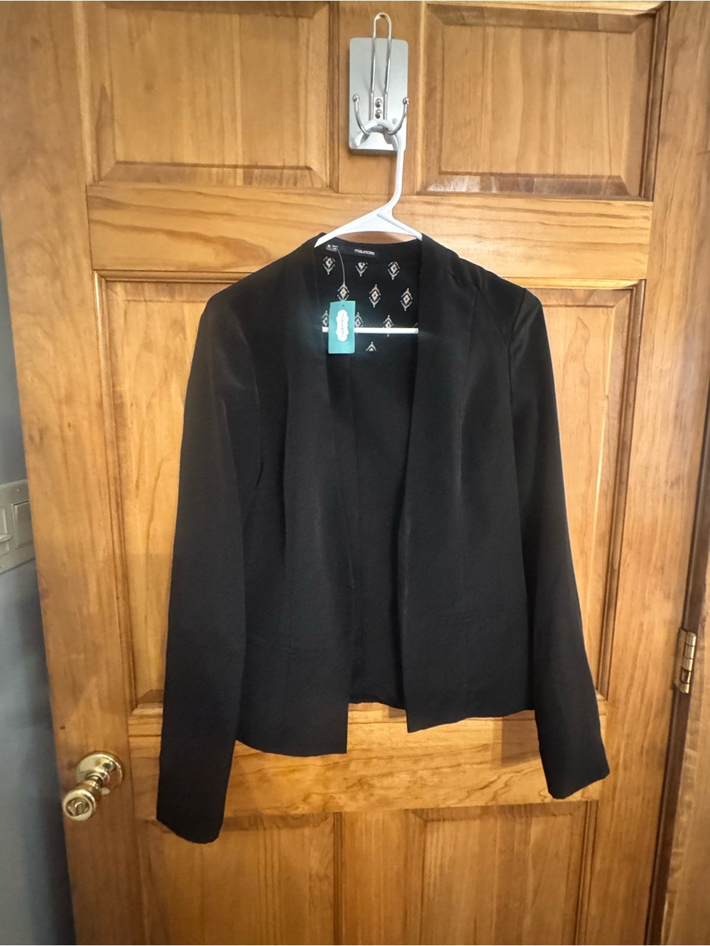 Maurices Black Open-Front Womens Blazer